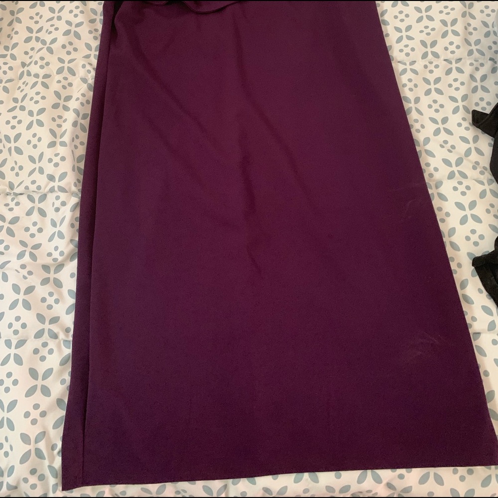 1X Plum off the shoulder midi